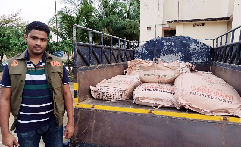 কানাইঘাটে গোয়েন্দা পুলিশের অভিযানে বিপুল পরিমান চা-পাতা উদ্ধার