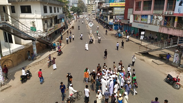 সিলেটে হরতাল সমর্থকদের পিকেটিং, সড়ক অবরোধ