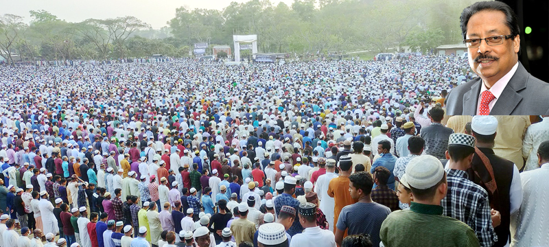 সংসদ মাহমুদ উস সামাদ চৌধুরীর জানাজা সম্পন্ন