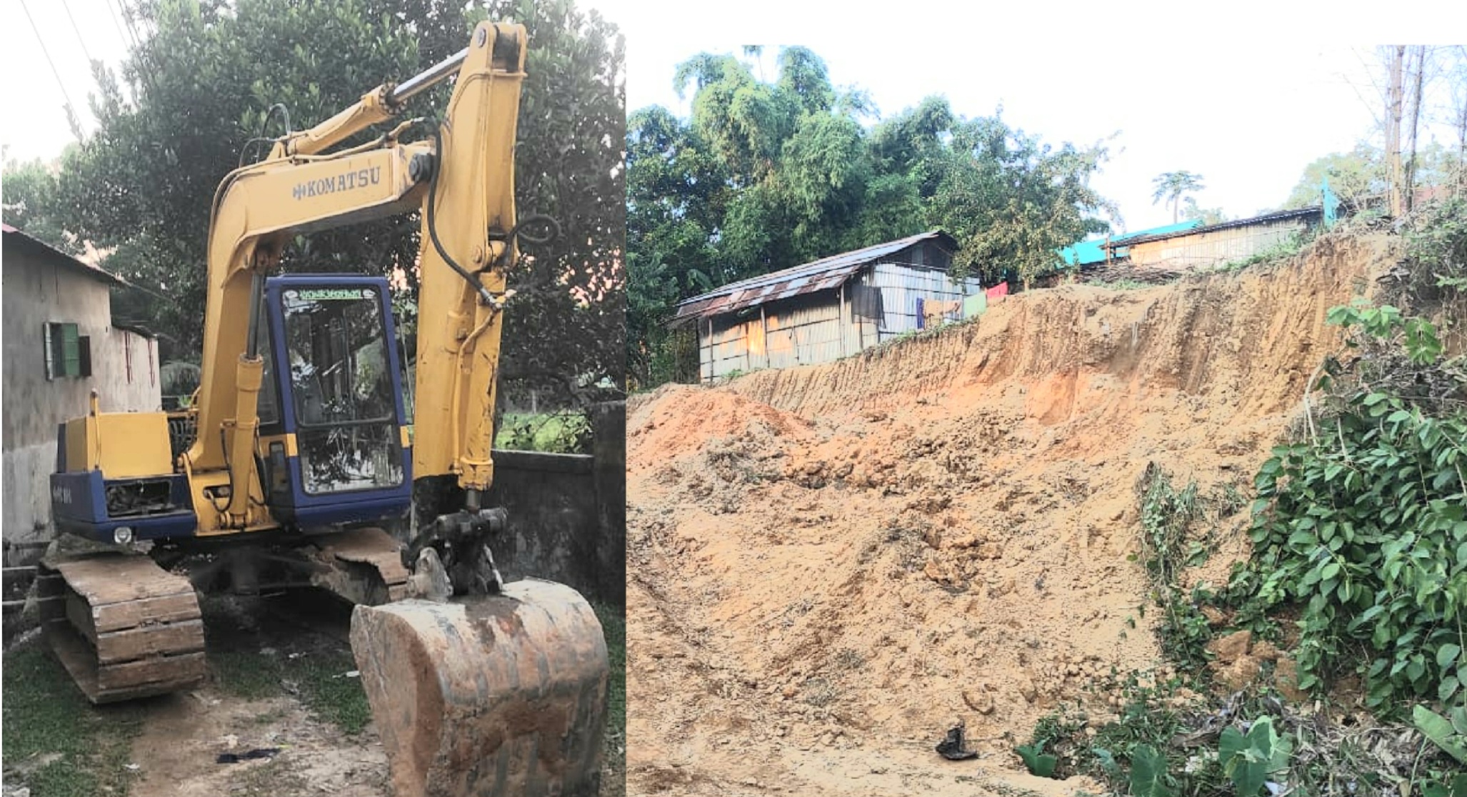 ভাটায় টিলা কাটার হিড়িক, পরিবেশ অধিদপ্তরের হানা: এস্কেভেটর জব্দ